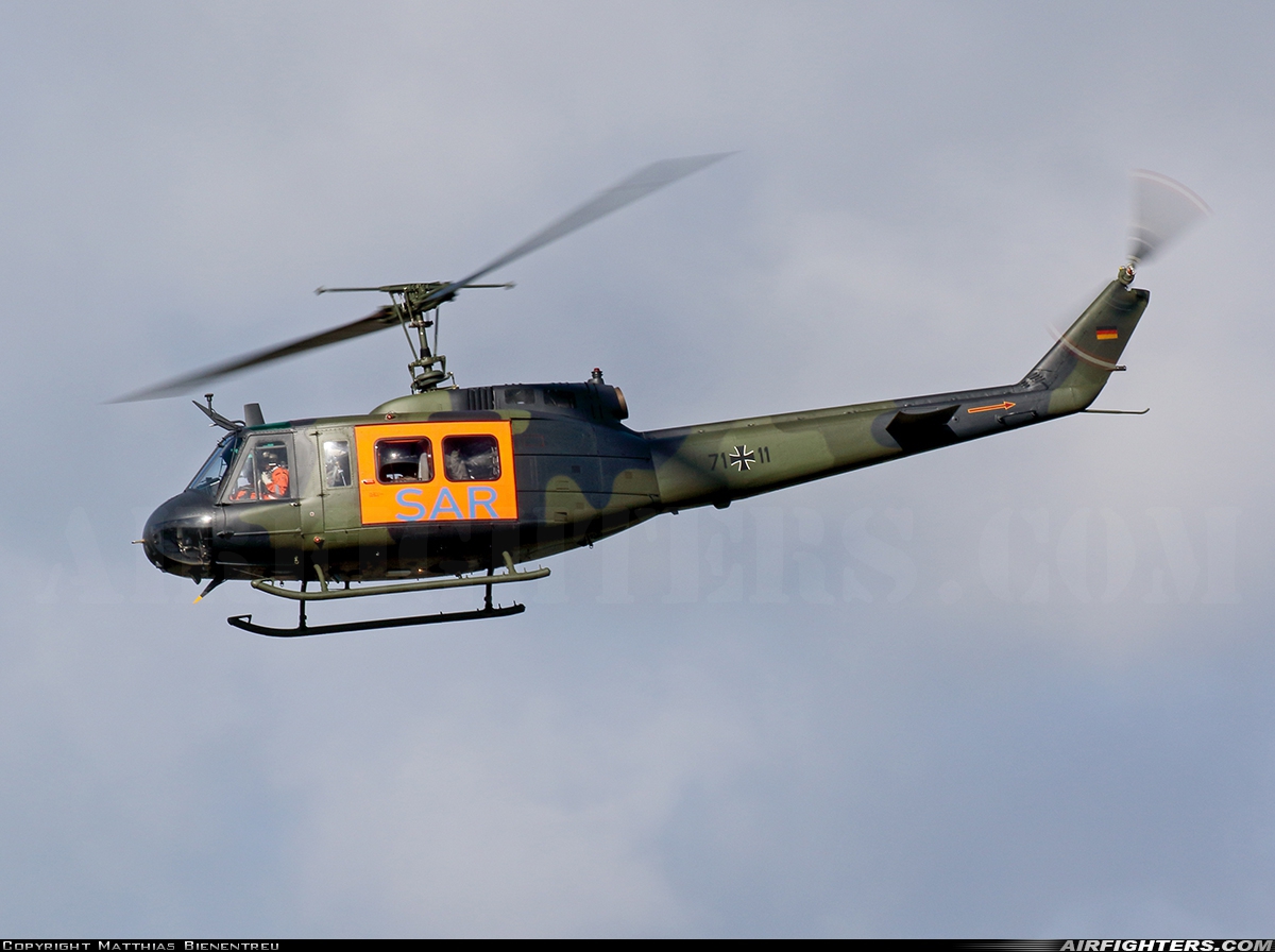 Germany - Air Force Bell UH-1D Iroquois (205) 71+11 at Norvenich (ETNN), Germany