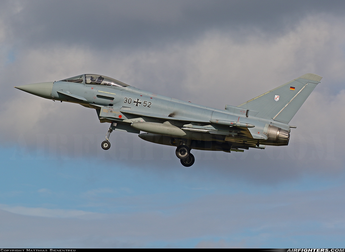 Germany - Air Force Eurofighter EF-2000 Typhoon S 30+52 at Norvenich (ETNN), Germany