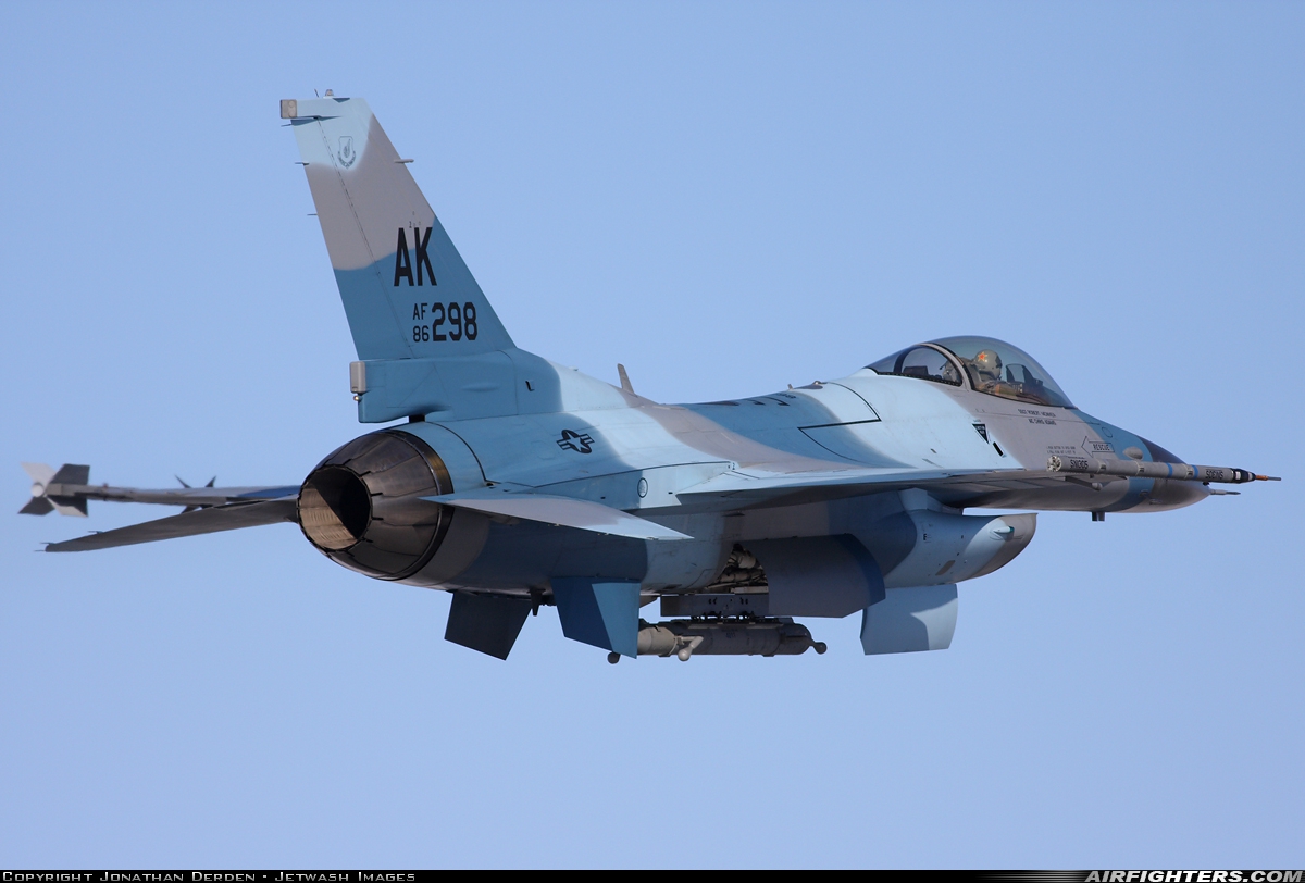 USA - Air Force General Dynamics F-16C Fighting Falcon 86-0298 at Fairbanks - Eielson AFB (EIL / PAEI), USA