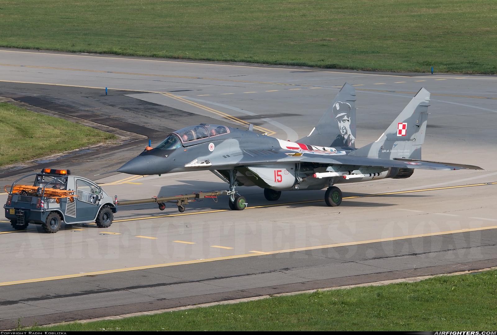 Poland - Air Force Mikoyan-Gurevich MiG-29UB (9.51) 15 at Ostrava - Mosnov (OSR / LKMT), Czech Republic