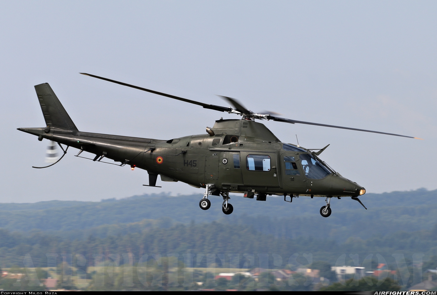 Belgium - Army Agusta A-109HA (A-109BA) H45 at Sliac (LZSL), Slovakia