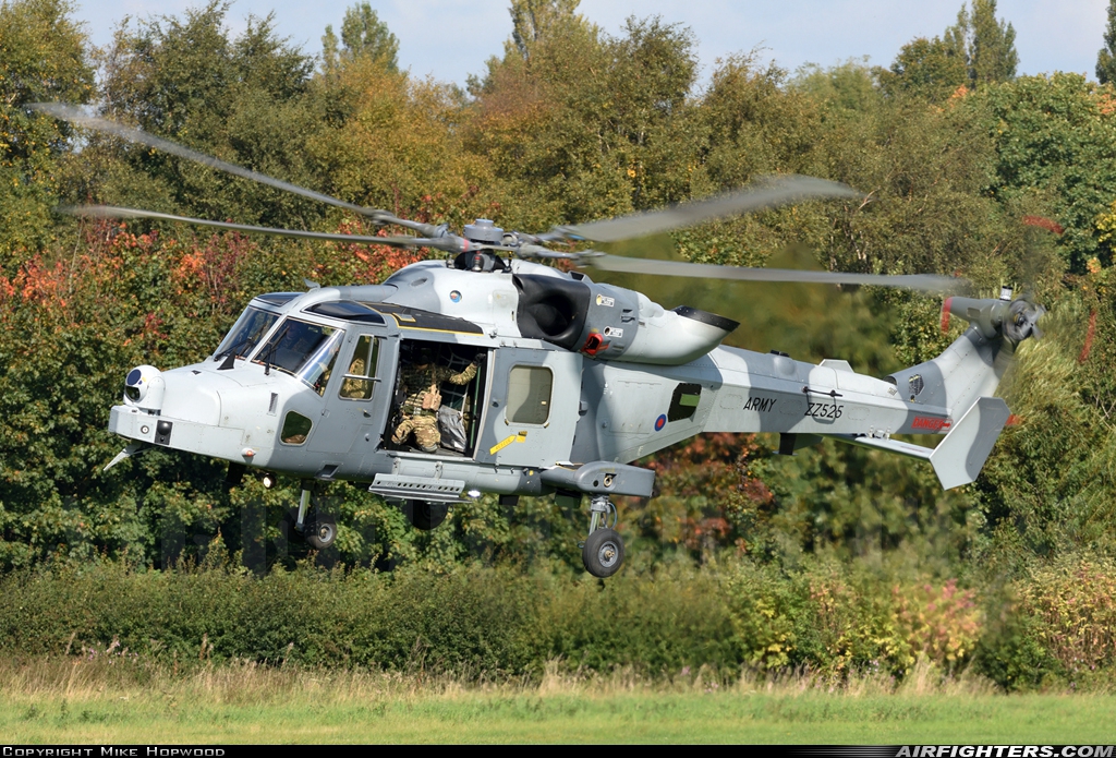 UK - Army AgustaWestland Wildcat AH1 ZZ525 at Manchester - Barton (EGCB), UK