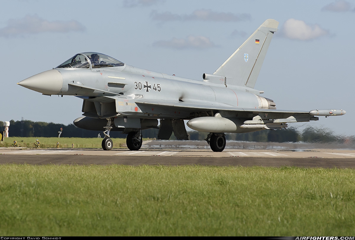 Germany - Air Force Eurofighter EF-2000 Typhoon S 30+45 at Coningsby (EGXC), UK