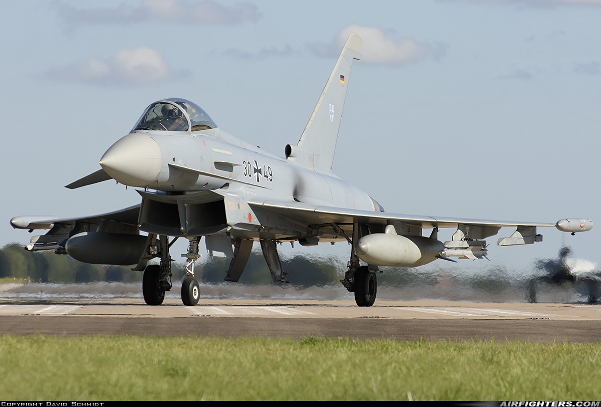 Germany - Air Force Eurofighter EF-2000 Typhoon S 30+49 at Coningsby (EGXC), UK