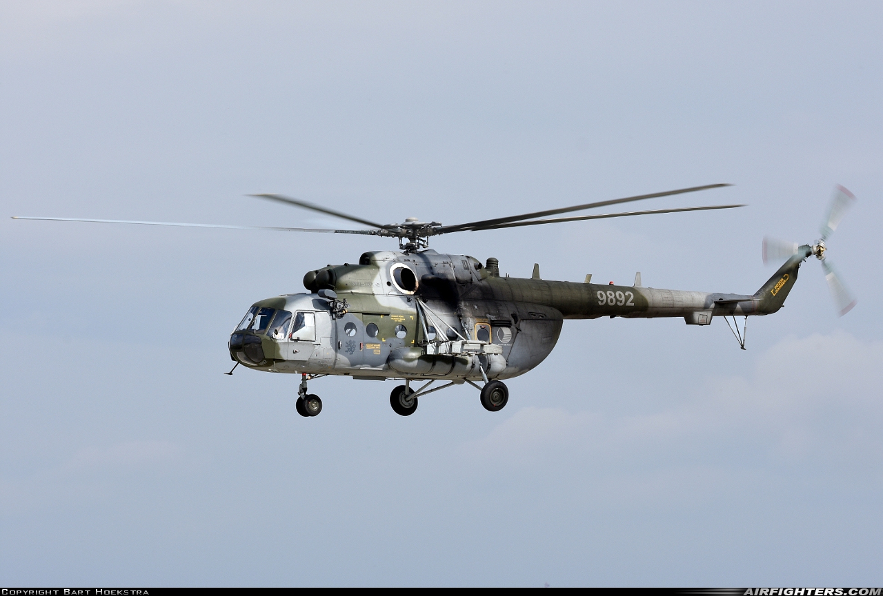 Czech Republic - Air Force Mil Mi-171Sh 9892 at Namest nad Oslavou (LKNA), Czech Republic