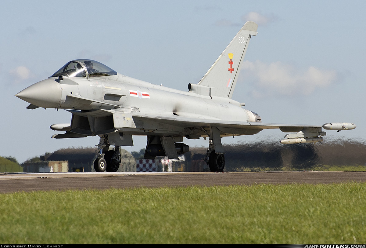 UK - Air Force Eurofighter Typhoon FGR4 ZK335 at Coningsby (EGXC), UK