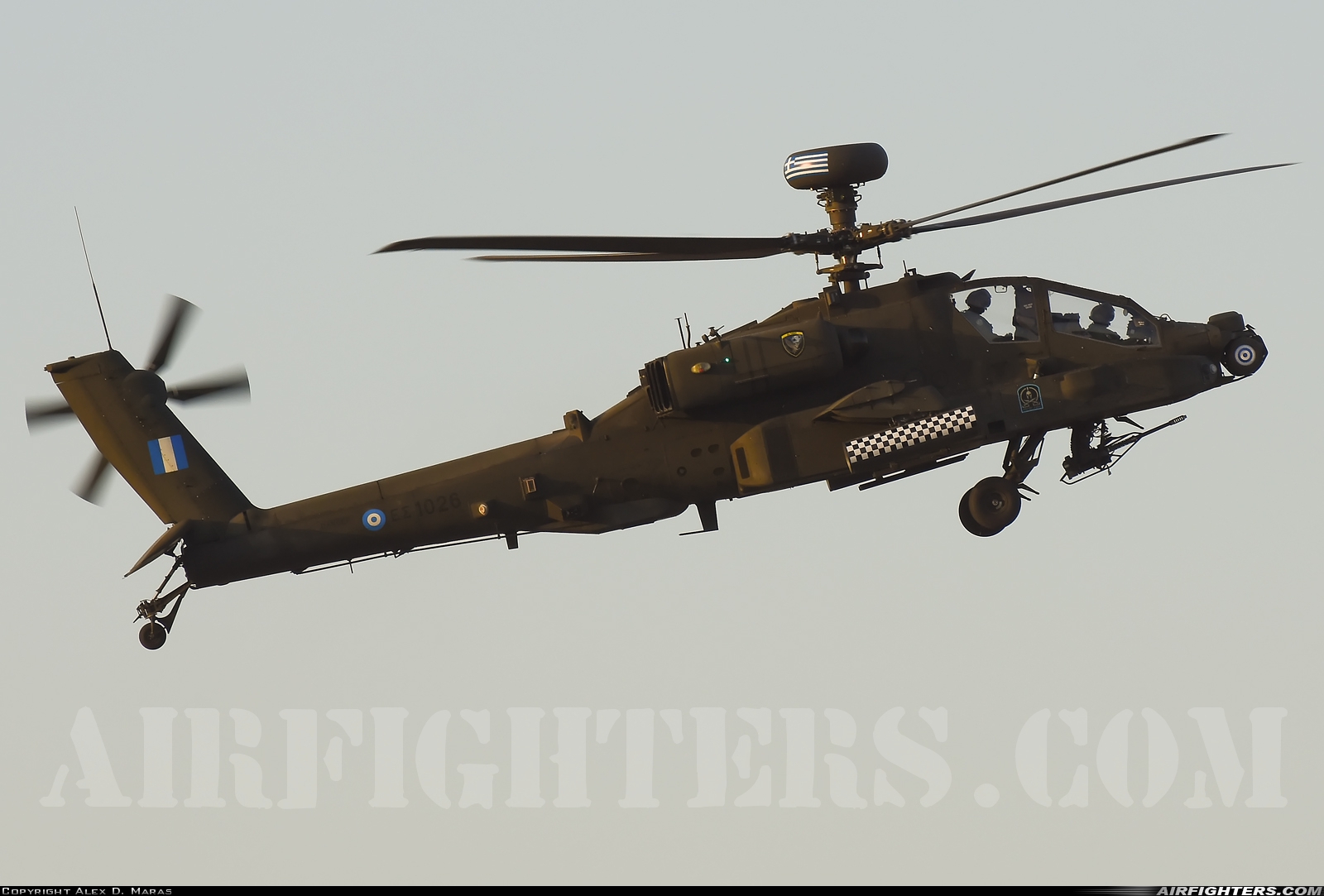 Greece - Army Boeing AH-64DHA Apache Longbow ES1026 at Tanagra (LGTG), Greece
