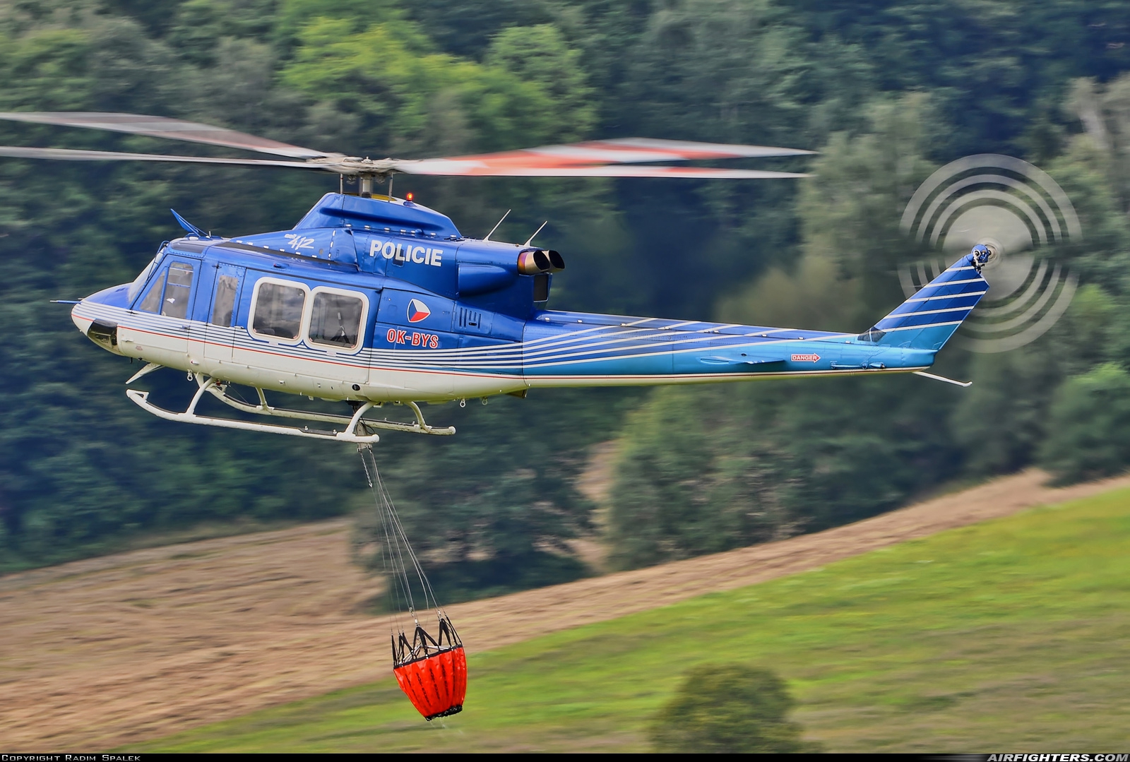 Czech Republic - Police Bell 412EP OK-BYS at Off-Airport - Kraliky, Czech Republic
