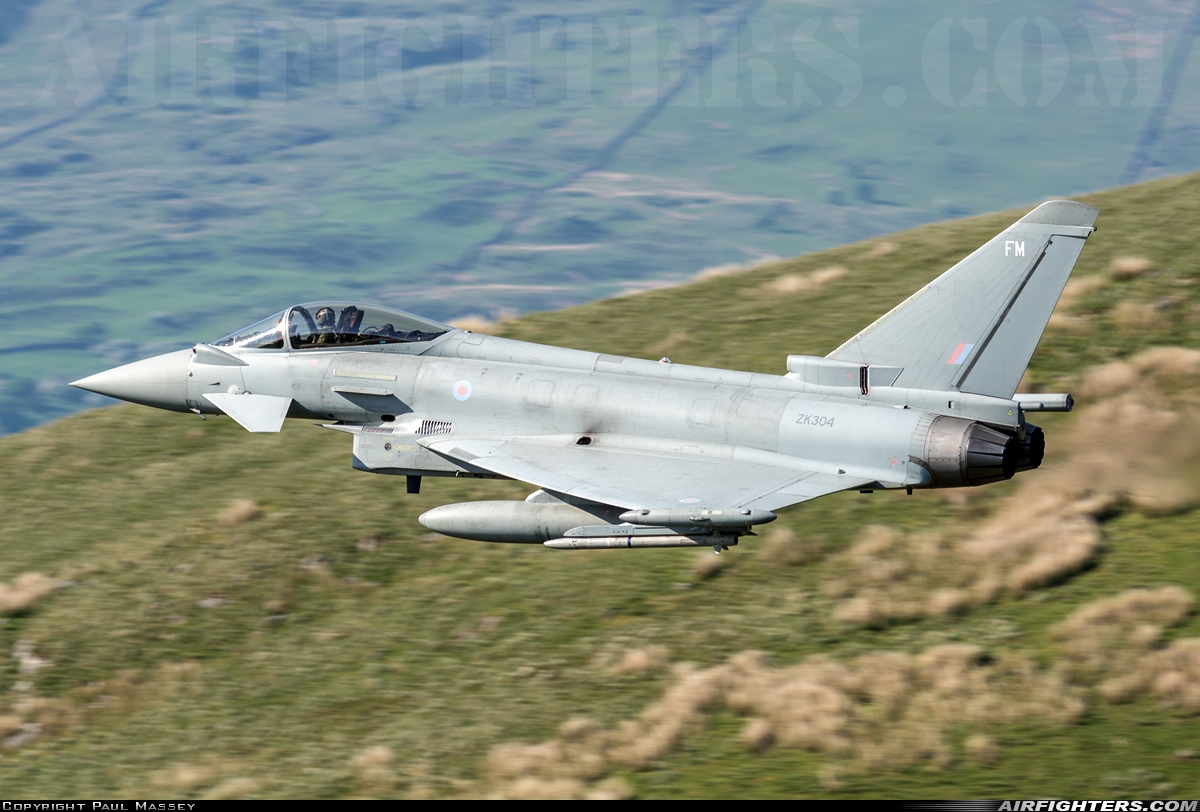 UK - Air Force Eurofighter Typhoon FGR4 ZK304 at Off-Airport - Machynlleth Loop Area, UK