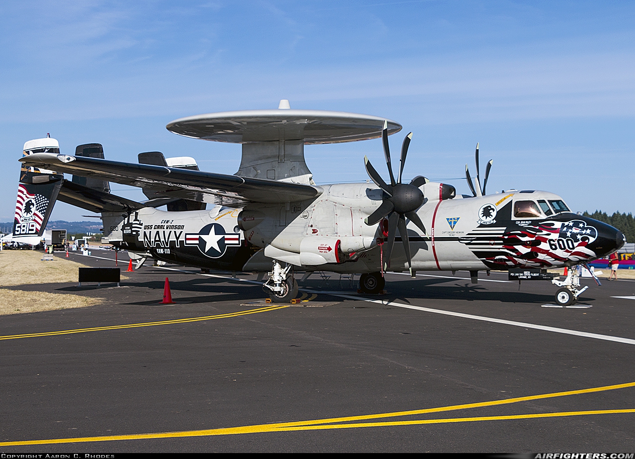 USA - Navy Grumman E-2C+ Hawkeye 165819 at Portland - Portland-Hillsboro (HIO), USA