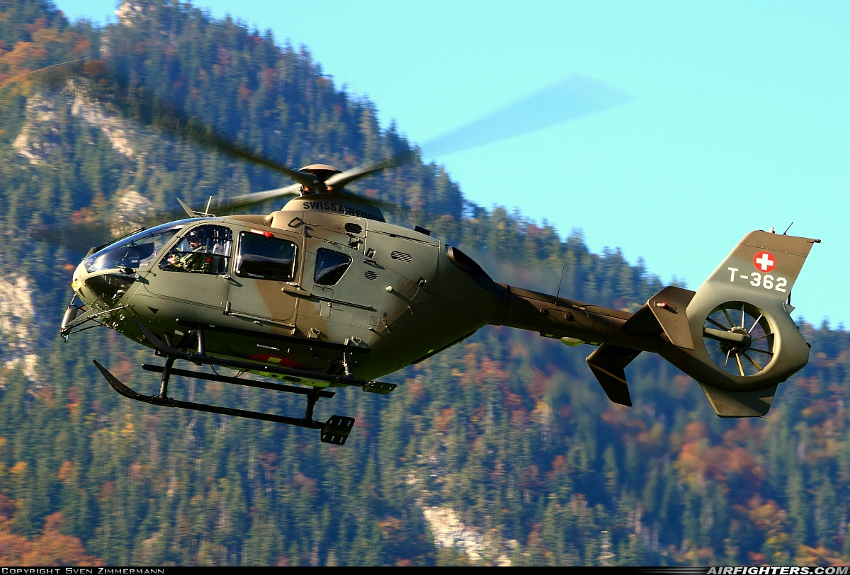 Switzerland - Air Force Eurocopter TH05 (EC-635P2+) T-362 at Alpnach (LSMA), Switzerland