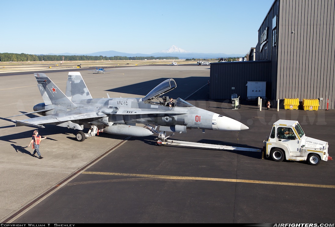 USA - Navy McDonnell Douglas F/A-18A Hornet 163113 at Portland - Int. (PDX / KPDX), USA