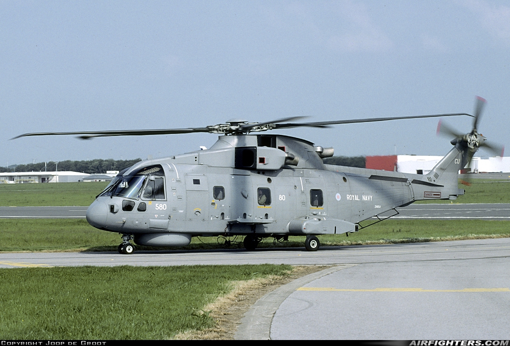 UK - Navy AgustaWestland Merlin HM1 (Mk111) ZH854 at Liege (- Bierset) (LGG / EBLG), Belgium
