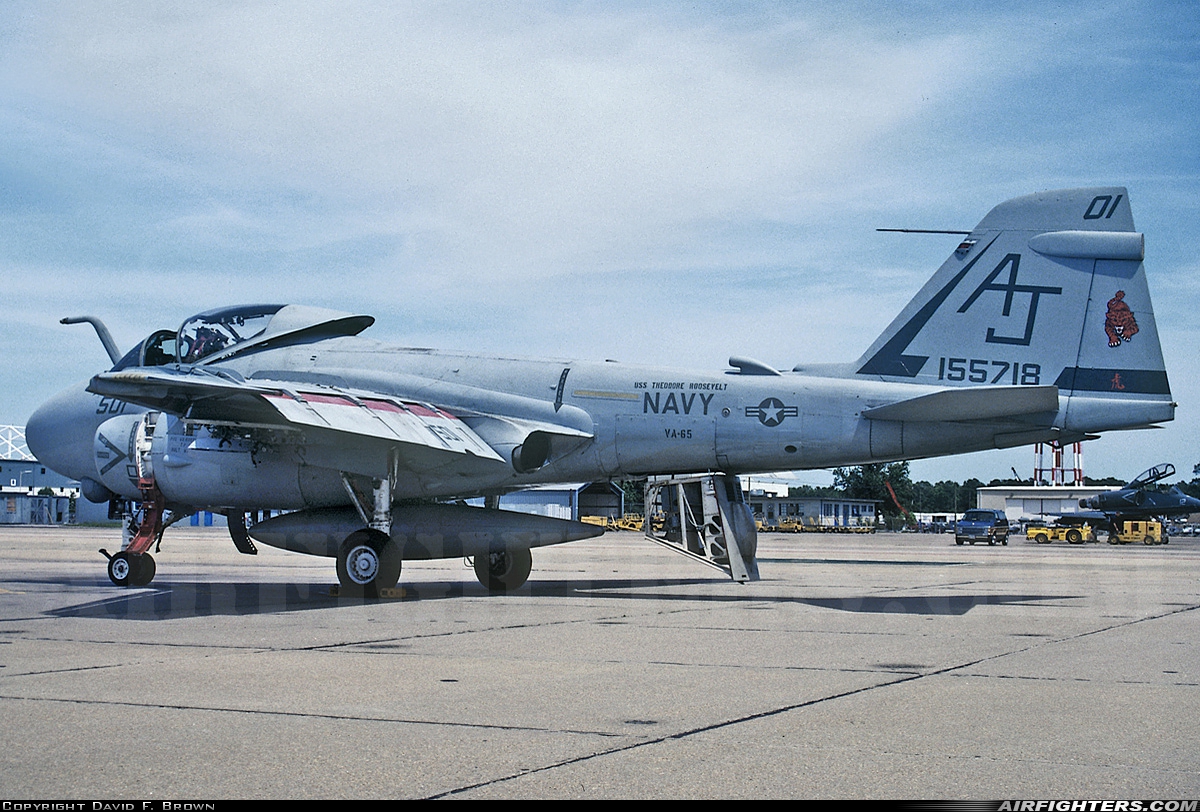 USA - Navy Grumman A-6E Intruder (G-128) 155718 at Virginia Beach - Oceana NAS / Apollo Soucek Field (NTU / KNTU), USA