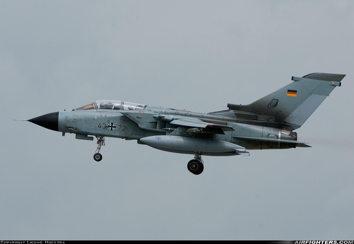 Germany - Air Force Panavia Tornado IDS 43+72 at Wittmundhafen (Wittmund) (ETNT), Germany
