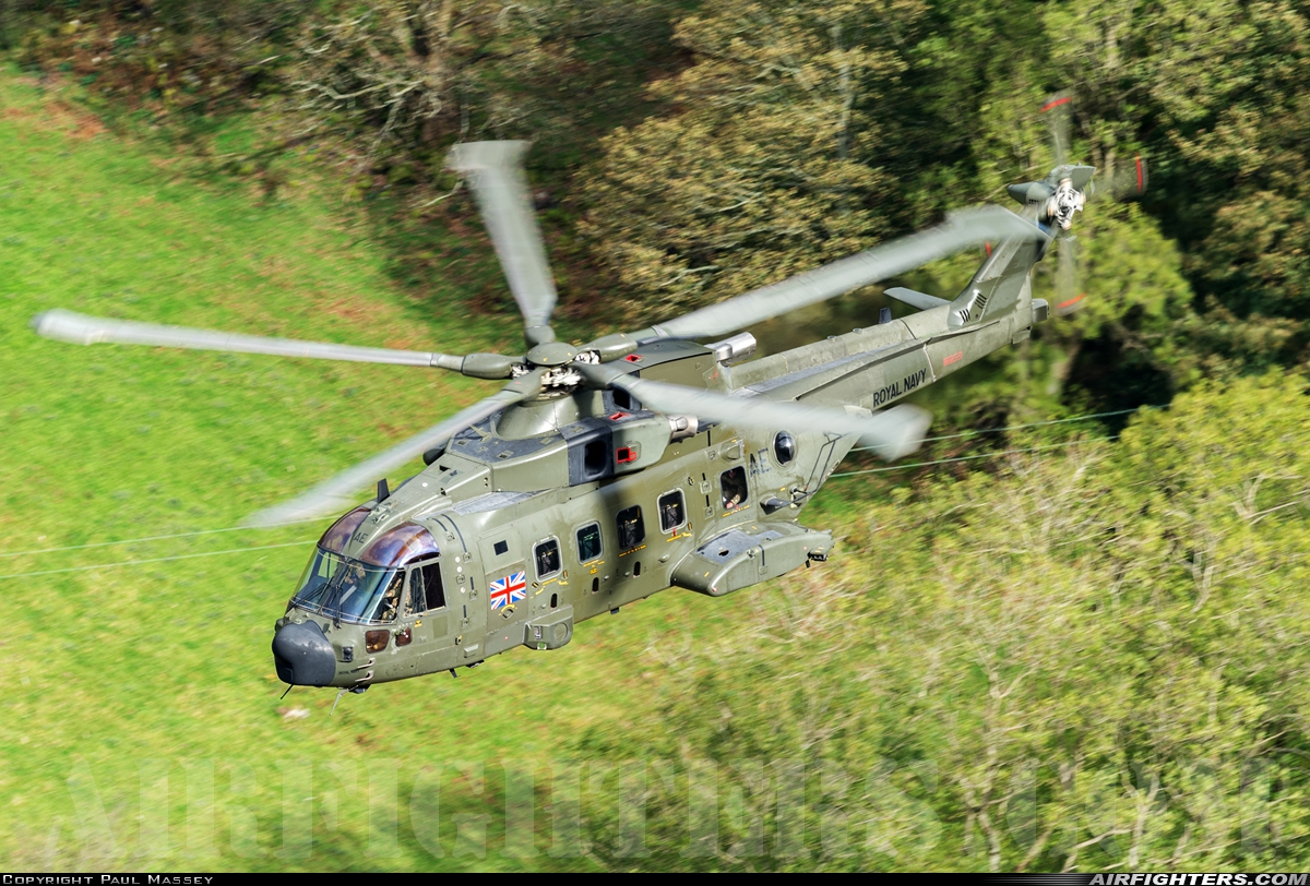 UK - Navy AgustaWestland Merlin HC3A (Mk512) ZJ998 at Off-Airport - Machynlleth Loop Area, UK