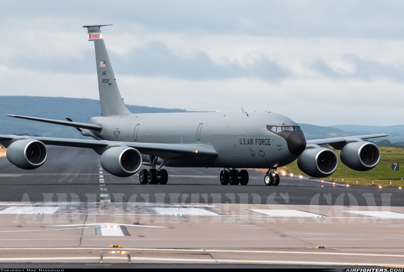 USA - Air Force Boeing KC-135R Stratotanker (717-148) 58-0009 at Lossiemouth (LMO / EGQS), UK