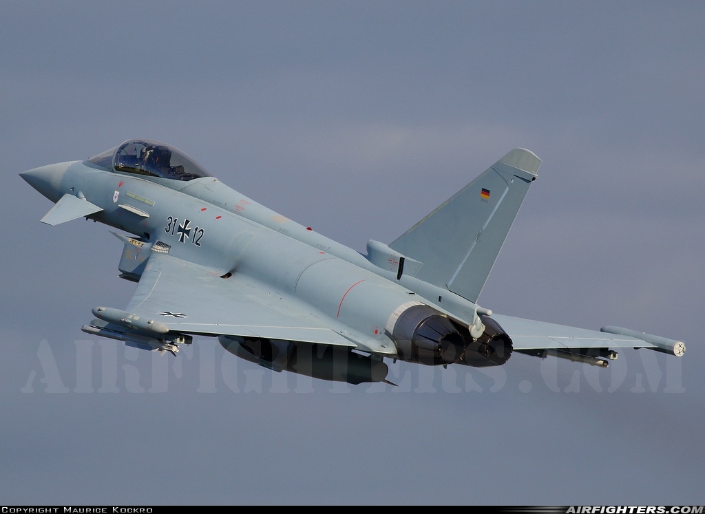 Germany - Air Force Eurofighter EF-2000 Typhoon S 31+12 at Wittmundhafen (Wittmund) (ETNT), Germany