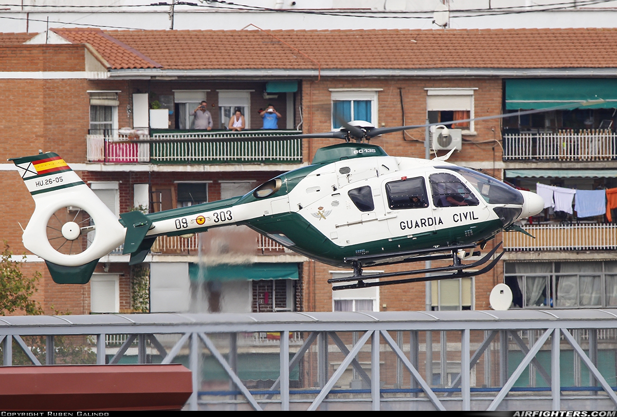 Spain - Guardia Civil Eurocopter EC-135P2 HU.26-05 at Off-Airport - Torrejon de Ardoz, Spain