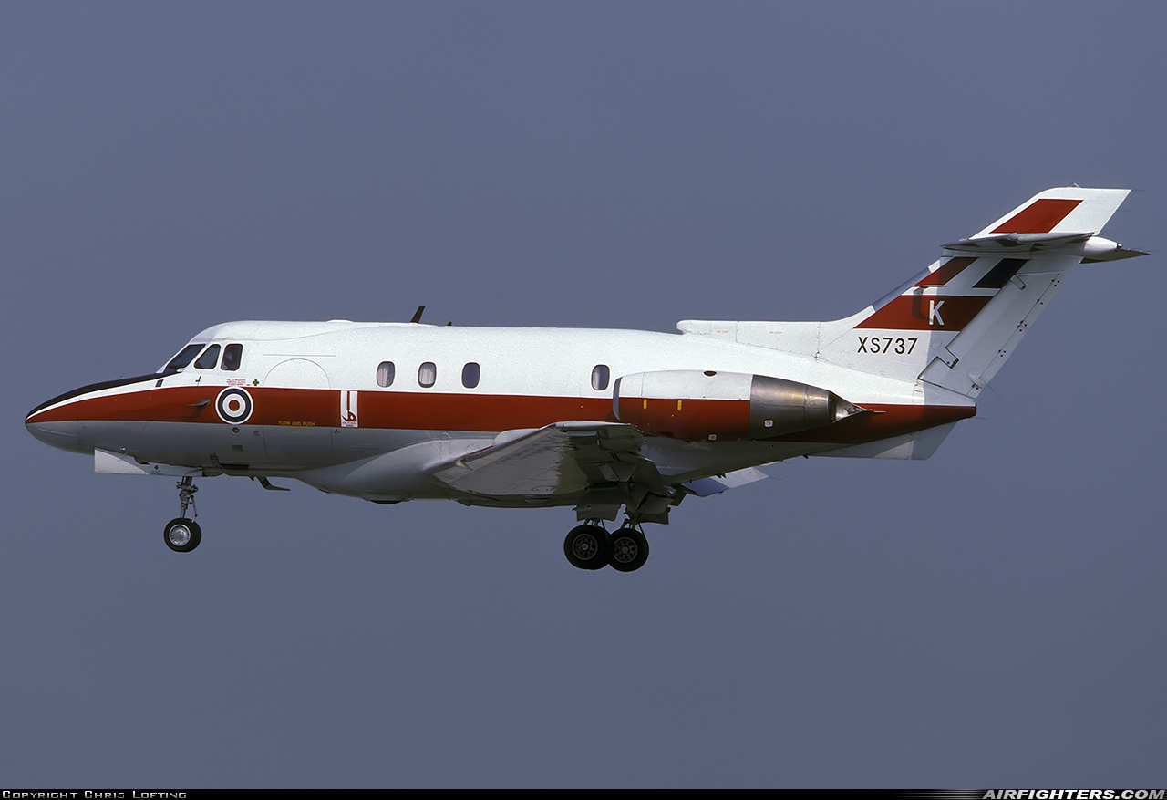 UK - Air Force Hawker Siddeley HS-125 Dominie T2 XS737 at Coningsby (EGXC), UK