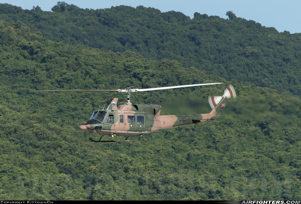 Thailand - Navy Bell 212 2210 at In Flight, Thailand