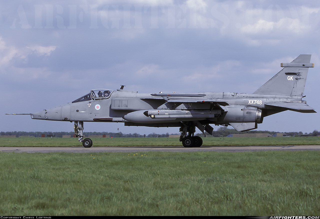 UK - Air Force Sepecat Jaguar GR3A XX748 at Coltishall (CLF / EGYC), UK