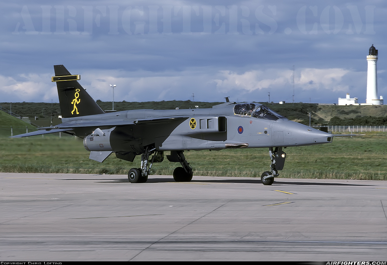 UK - Air Force Sepecat Jaguar GR3A XZ381 at Lossiemouth (LMO / EGQS), UK