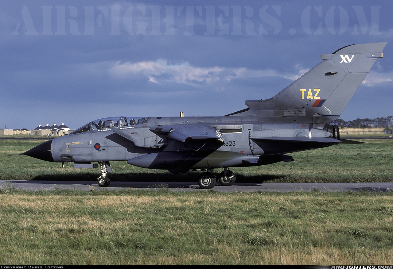 UK - Air Force Panavia Tornado GR1(T) ZA323 at Lossiemouth (LMO / EGQS), UK