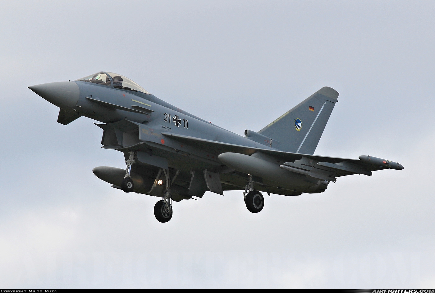 Germany - Air Force Eurofighter EF-2000 Typhoon S 31+11 at Schleswig (- Jagel) (WBG / ETNS), Germany