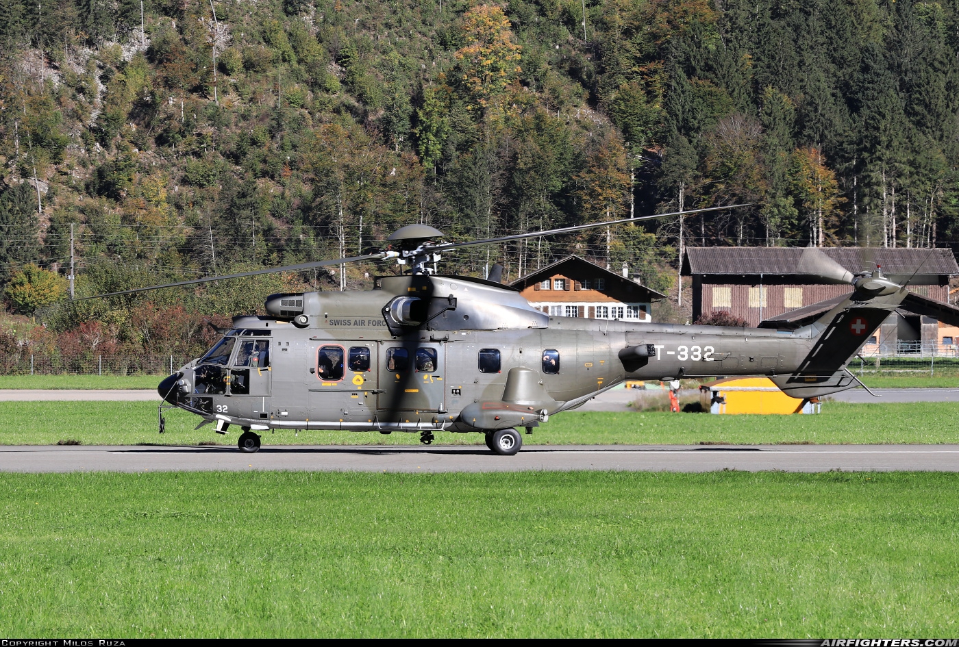 Switzerland - Air Force Aerospatiale AS-532UL Cougar T-332 at Meiringen (LSMM), Switzerland