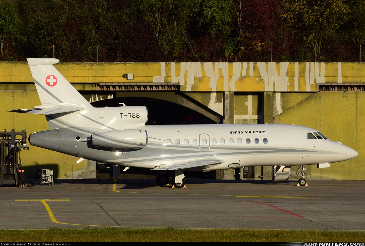 Switzerland - Air Force Dassault Falcon 900EX T-785 at Payerne (LSMP), Switzerland