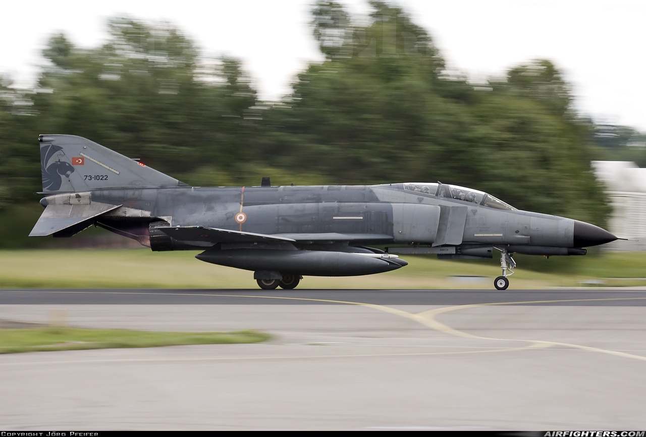 Türkiye - Air Force McDonnell Douglas F-4E Phantom II 73-1022 at Lechfeld (ETSL), Germany