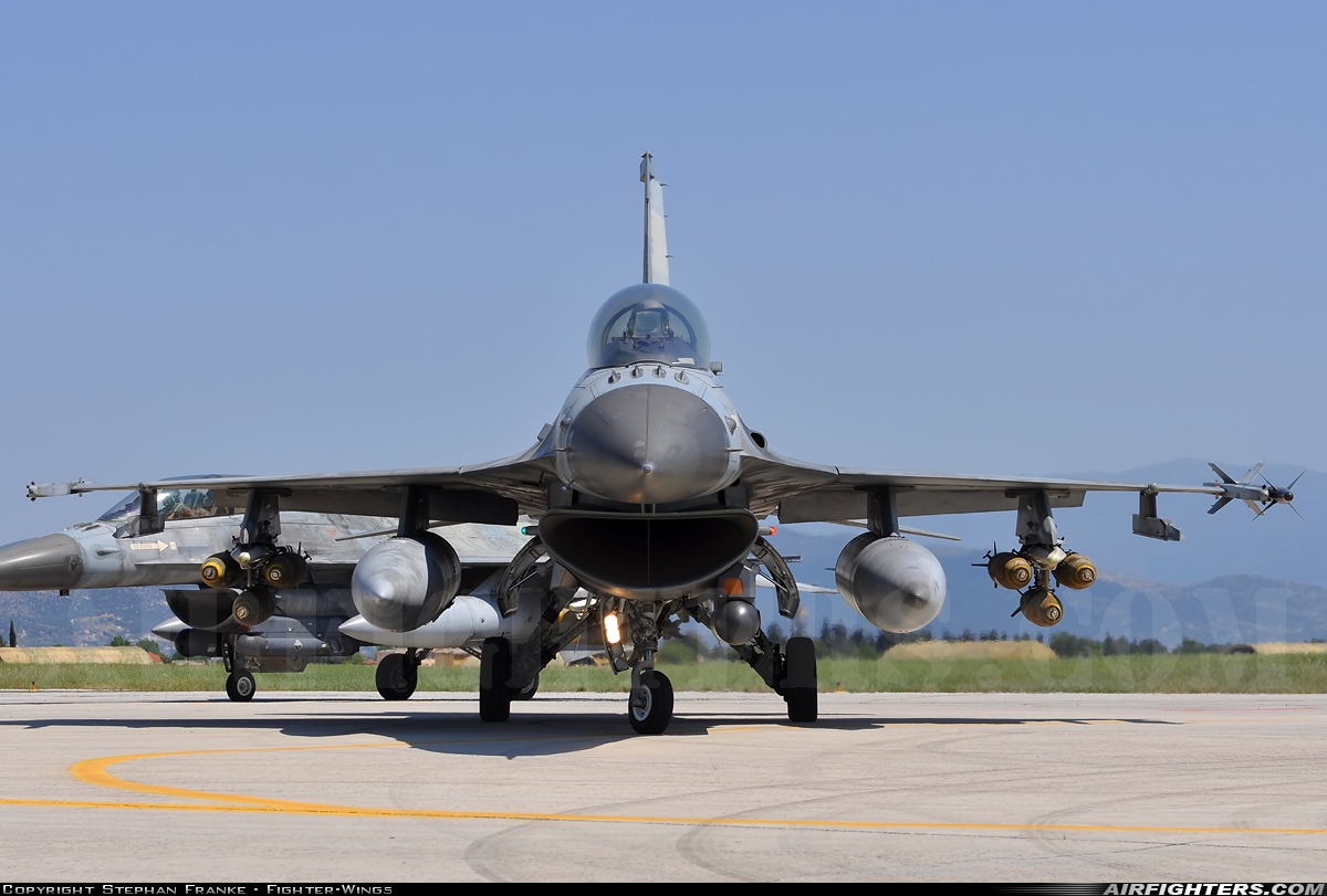 Greece - Air Force General Dynamics F-16C Fighting Falcon 049 at Nea Anghialos (VOL / LGBL), Greece