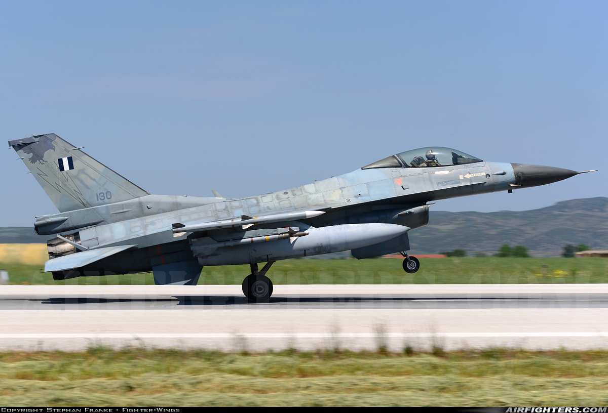Greece - Air Force General Dynamics F-16C Fighting Falcon 130 at Nea Anghialos (VOL / LGBL), Greece