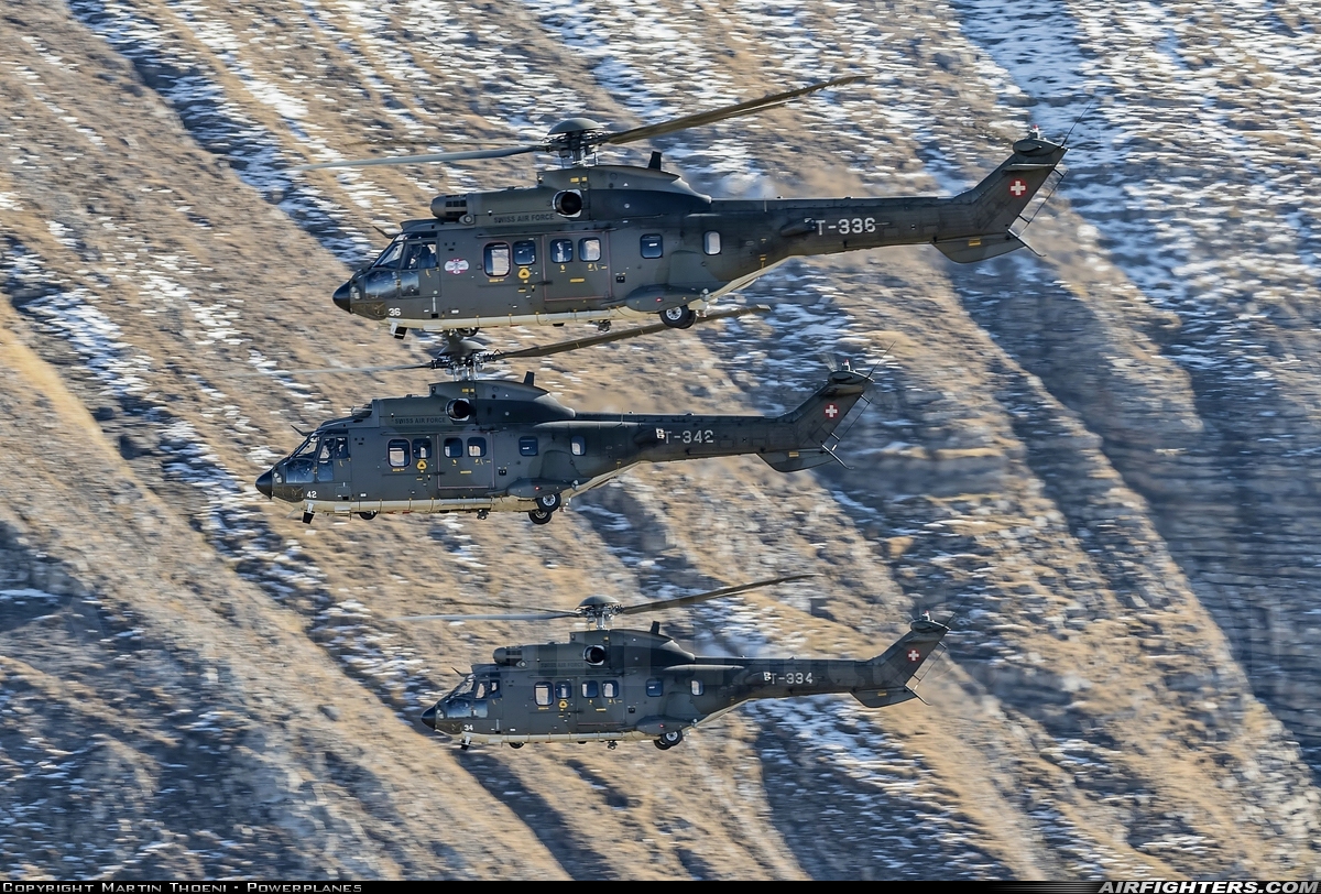 Switzerland - Air Force Aerospatiale AS-532UL Cougar T-336 at Off-Airport - Axalp, Switzerland