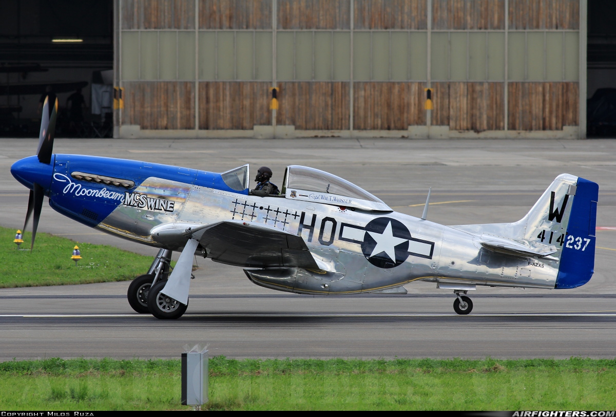 Private North American P-51D Mustang F-AZXS at Payerne (LSMP), Switzerland