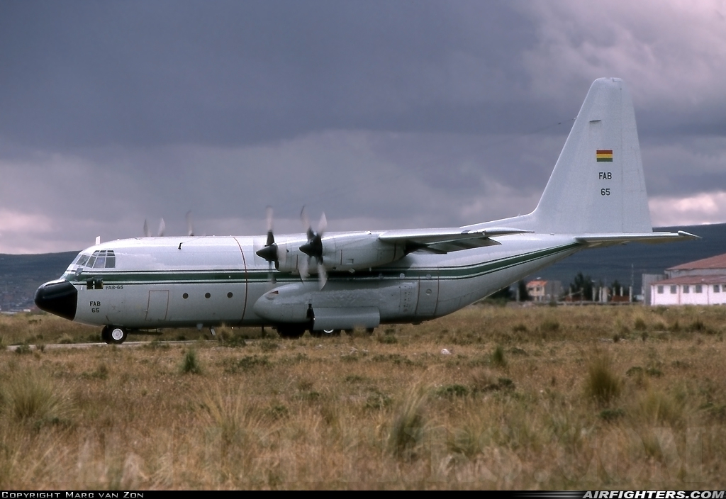 Bolivia - Air Force Lockheed C-130B Hercules (L-282) FAB65 at La Paz - El Alto (John F. Kennedy) (LPB / SLLP), Bolivia