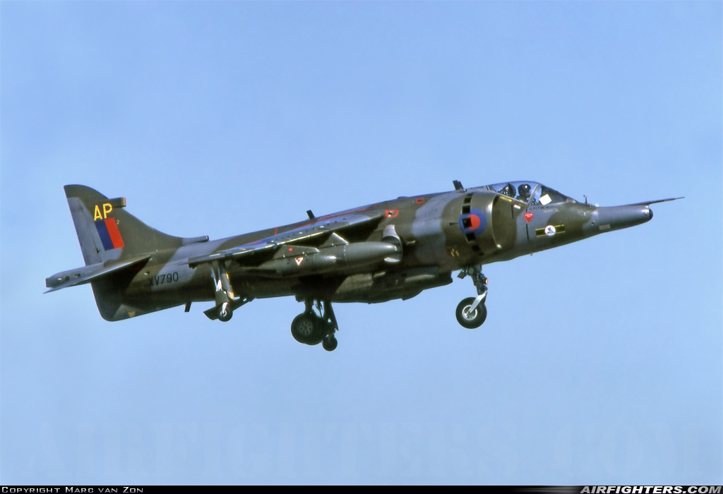 UK - Air Force Hawker Siddeley Harrier GR.3 XV790 at Gutersloh (GUT / ETUO), Germany