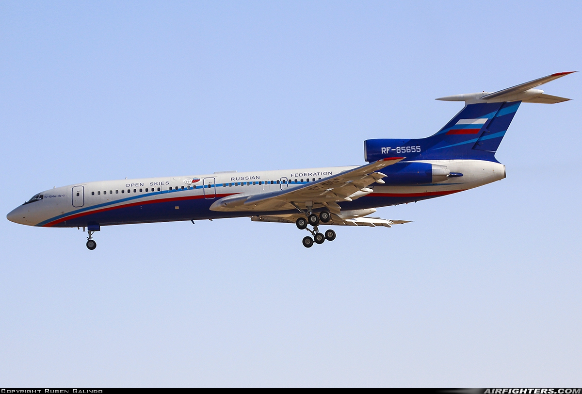 Russia - Air Force Tupolev Tu-154M/LK-1 RF-85655 at Madrid - Getafe (LEGT), Spain