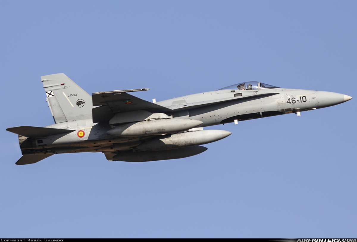 Spain - Air Force McDonnell Douglas F/A-18A+ Hornet C.15-82 at Madrid - Torrejon (TOJ / LETO), Spain