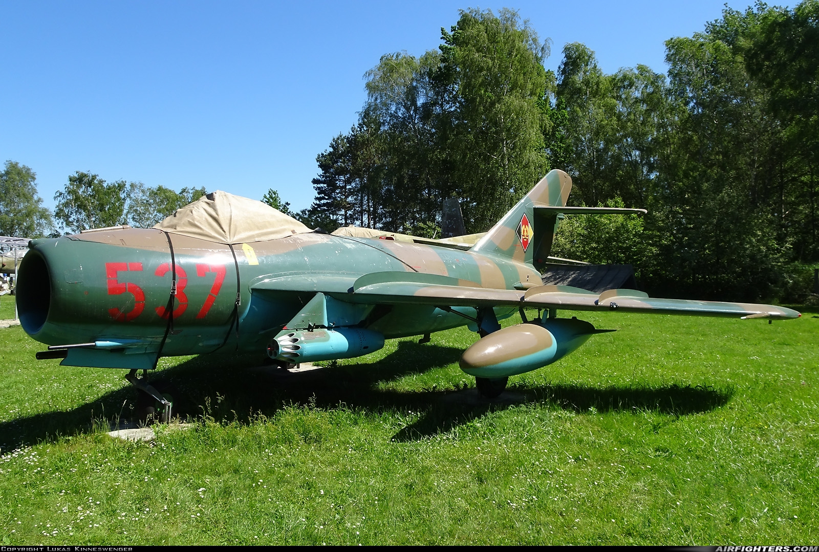 East Germany - Air Force Mikoyan-Gurevich Lim-5 537 at Cottbus North (ETHT), Germany