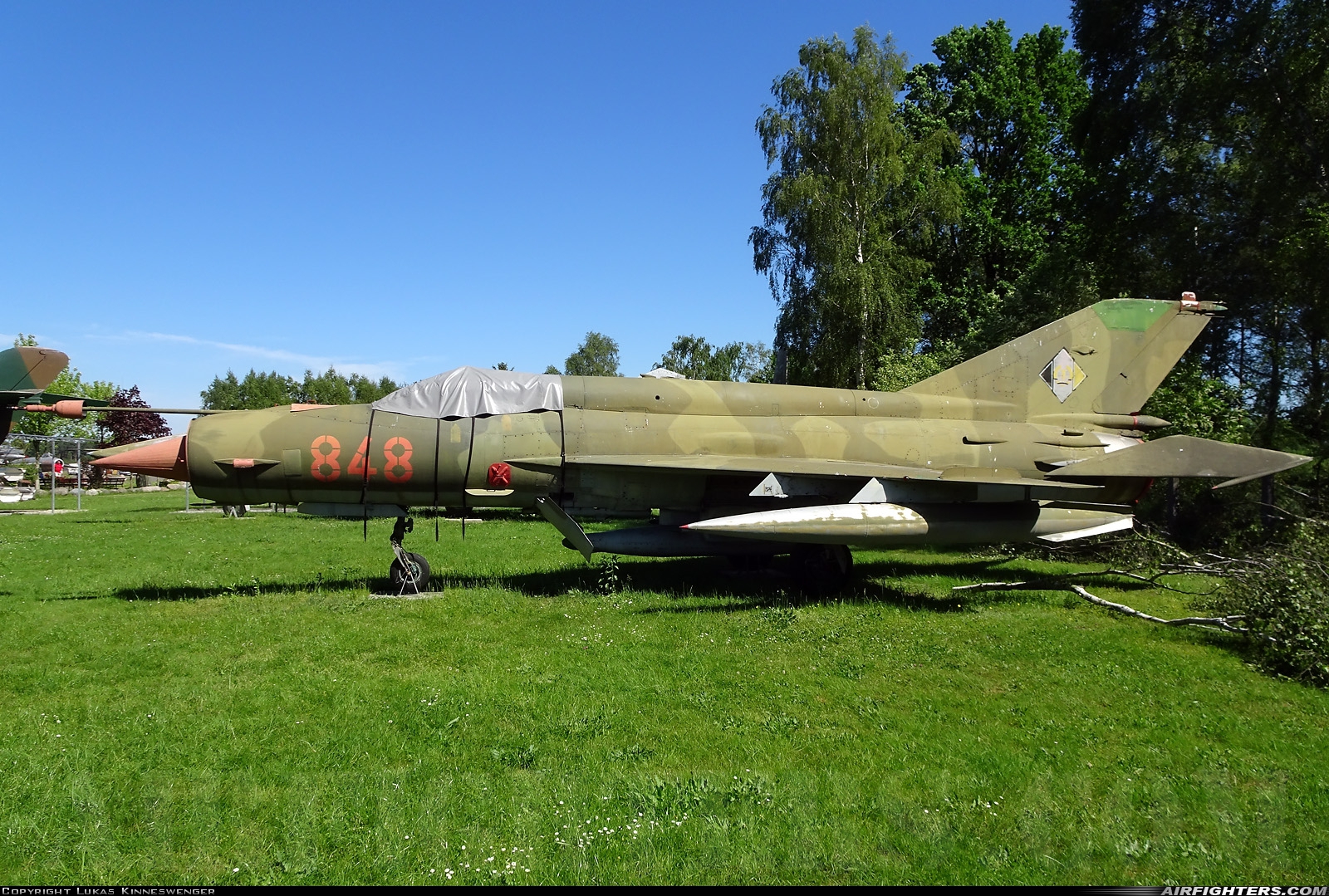 East Germany - Air Force Mikoyan-Gurevich MiG-21bis 848 at Cottbus North (ETHT), Germany