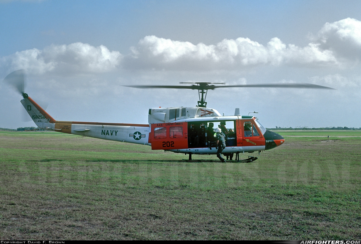 USA - Navy Bell UH-1N Iroquois (212) 158258 at Harlingen - Rio Grande Valley Int. (HRL / KHRL), USA