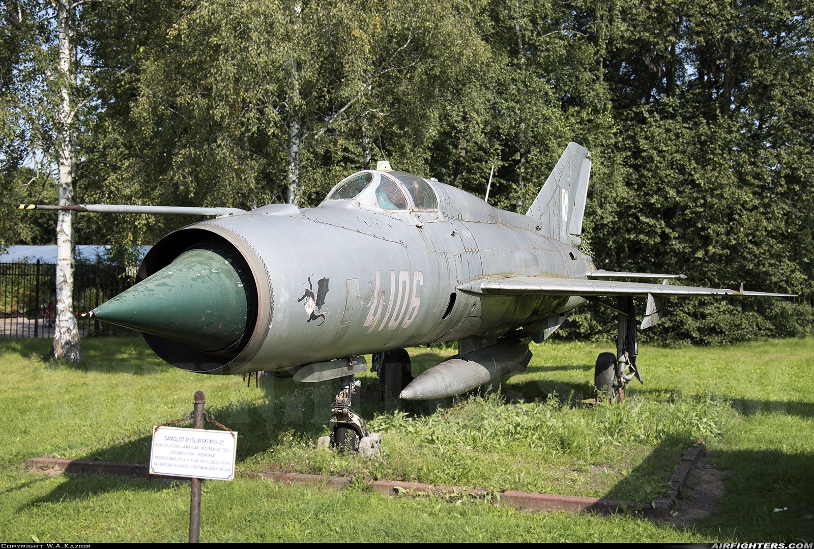 Poland - Air Force Mikoyan-Gurevich MiG-21PFM 4106 at Off-Airport - Poznan, Poland