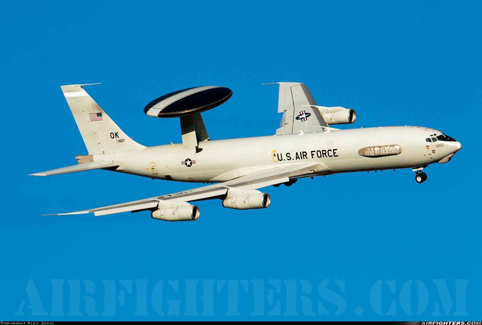 USA - Air Force Boeing E-3B Sentry (707-300) 71-1407 at Las Vegas - Nellis AFB (LSV / KLSV), USA