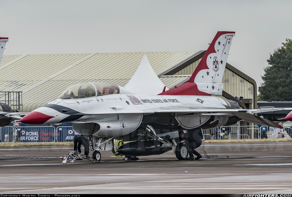 USA - Air Force General Dynamics F-16D Fighting Falcon 91-0479 at Fairford (FFD / EGVA), UK