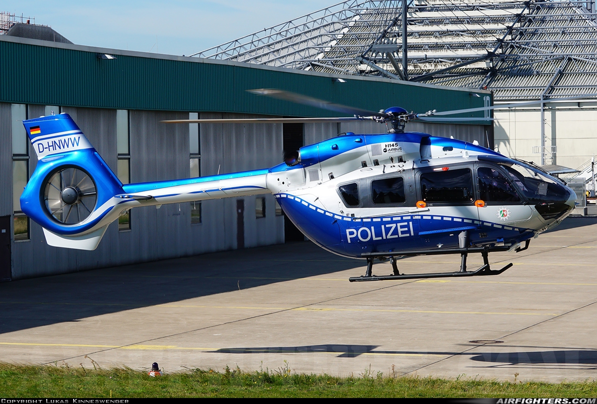 Germany - Bundespolizei Eurocopter EC-145T2 D-HNWW at Dusseldorf - Int. (Rhein-Ruhr / Lohausen) (DUS / EDDL), Germany