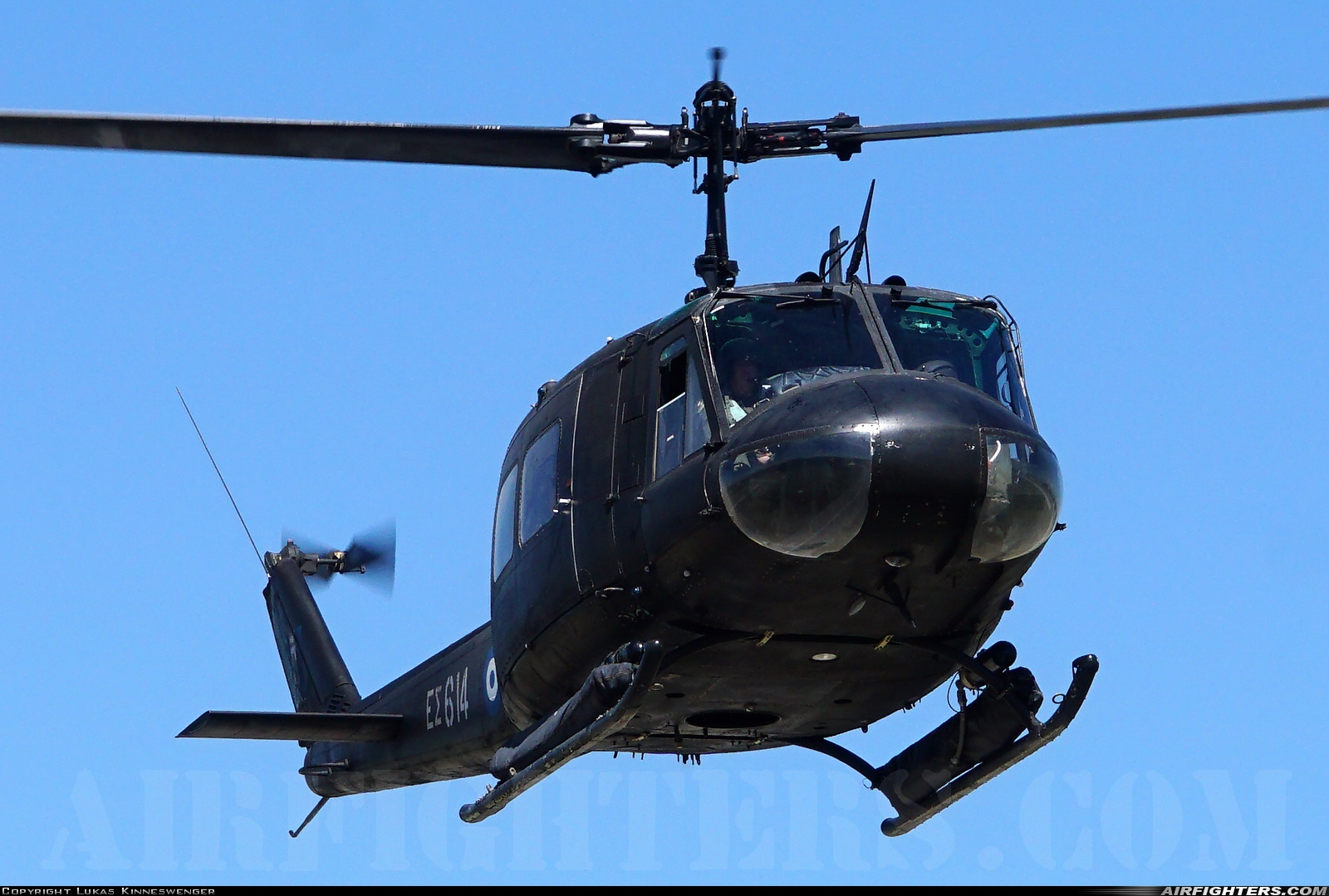 Greece - Army Bell UH-1H Iroquois (205) ES614 at Larissa (LRA / LGLR), Greece