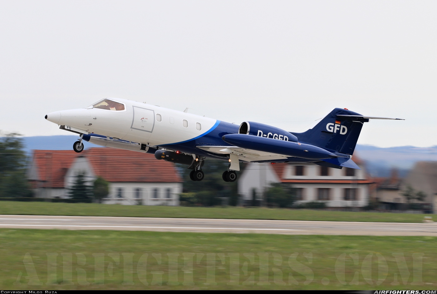 Company Owned - GFD Learjet 35A D-CGFD at Namest nad Oslavou (LKNA), Czech Republic