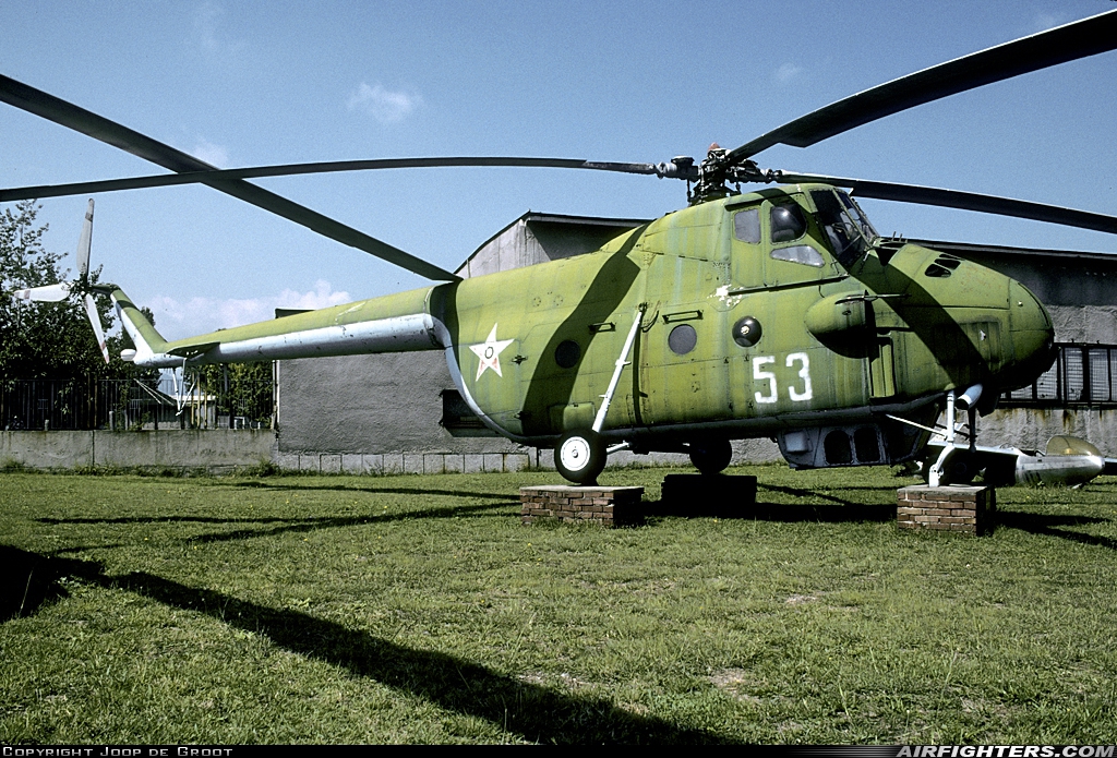 Bulgaria - Air Force Mil Mi-4A 53 at Plovdiv (- Krumovo) (PDV / LBPD), Bulgaria